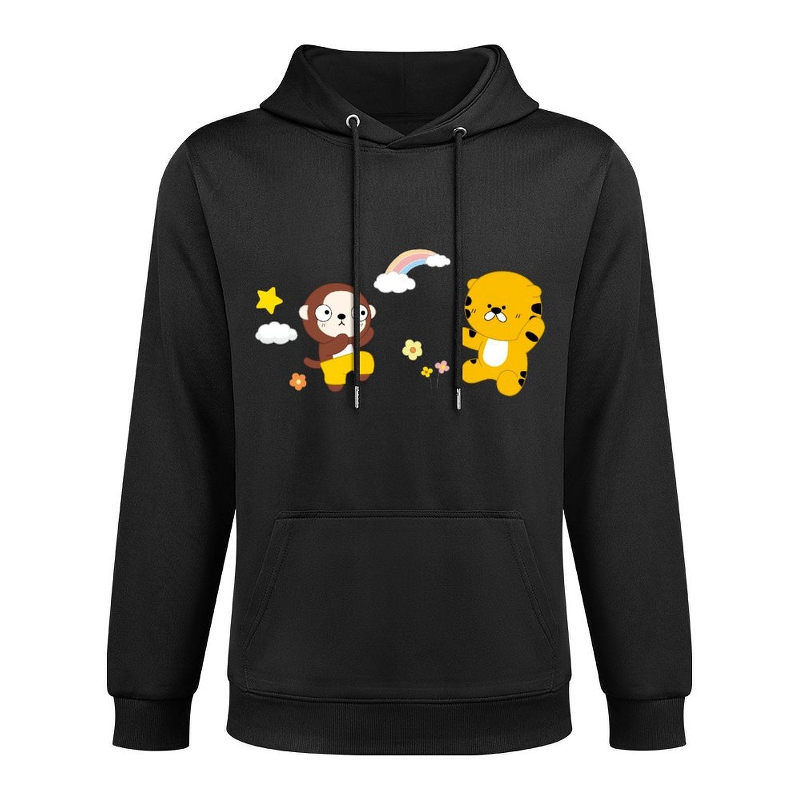 Casual Printed Front Graphic Hoodies